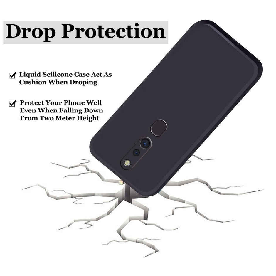 Artistque Case for Oppo F11 Pro Back Cover - Plain Liquid Silicone