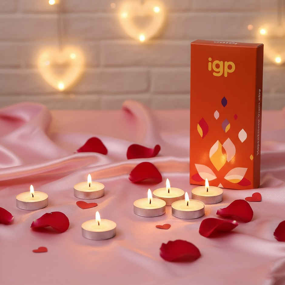Tea Light Candle | Wax | Pack Of 10 | 8 g | IGP