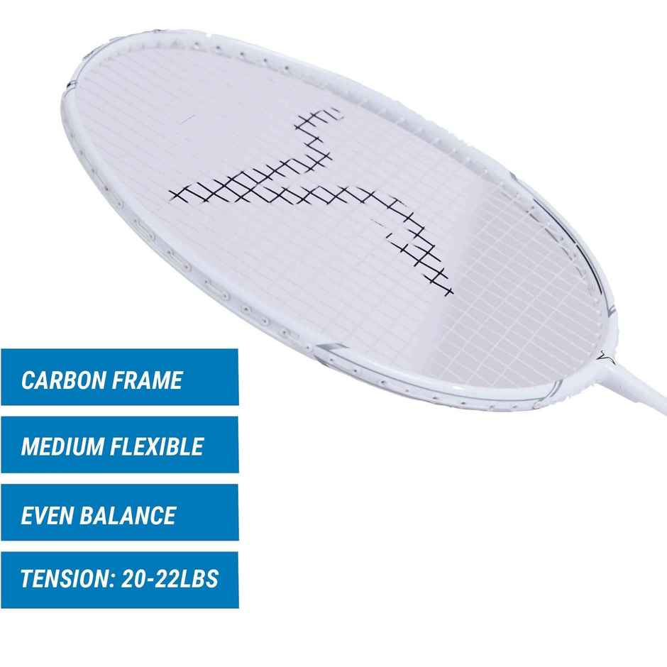 Decathlon Kuikma Adult Badminton Racket BR 500 | 90 gm | White