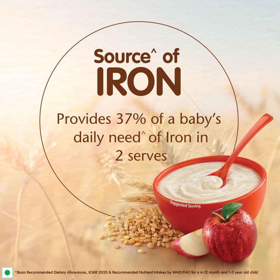 Nestle CERELAC Wheat Apple Baby Food Cereal (Source of Iron & Protein, 6 - 24 Months) Combo