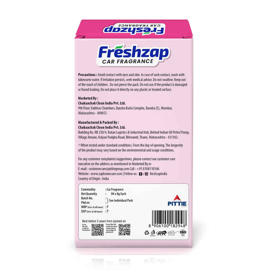 Freshzap Car Fragrance Assorted