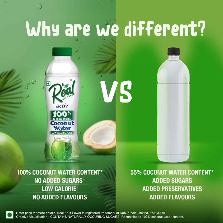 Real Activ Coconut Water | No Added Sugars | Bottle