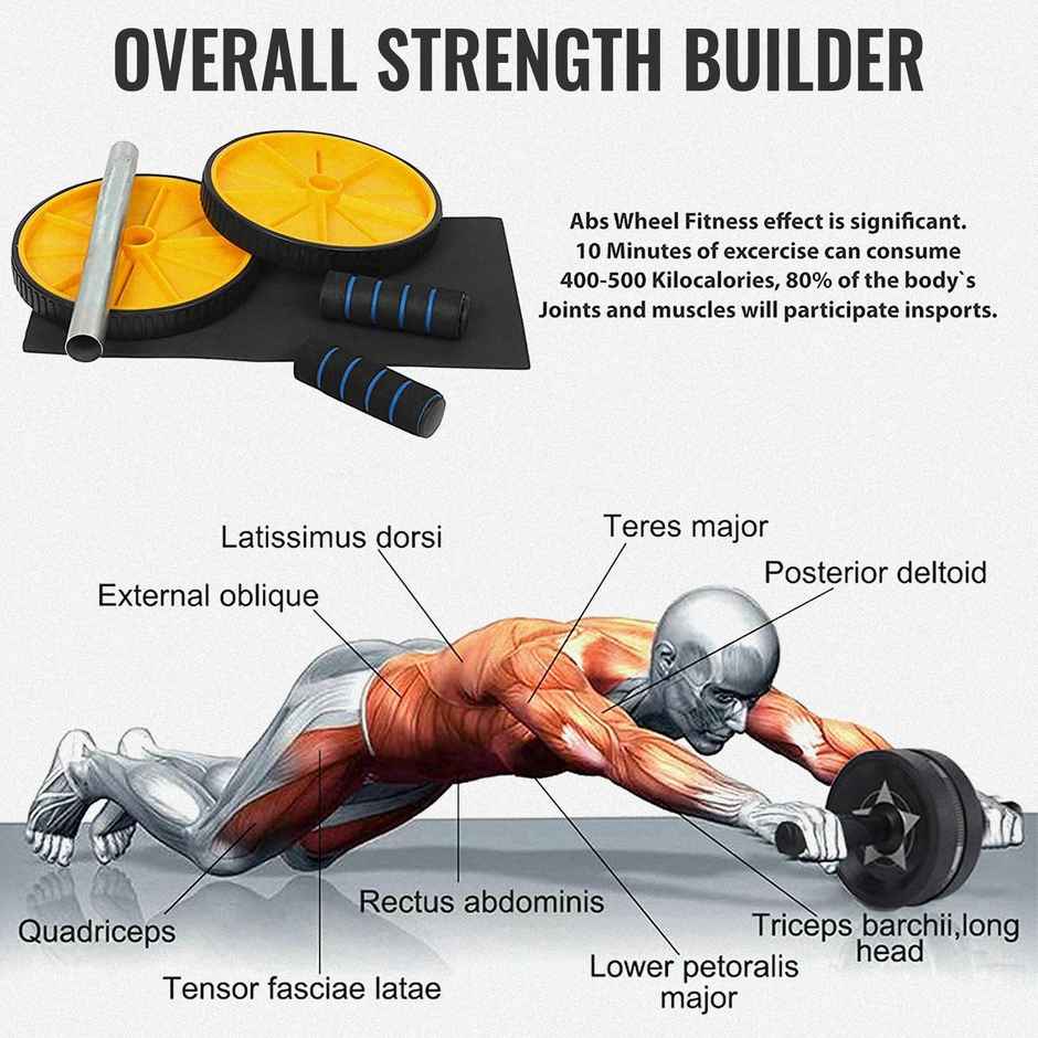 Slovic Ab Roller Basic - Core Strength Exercise Wheel for Home Gym ...