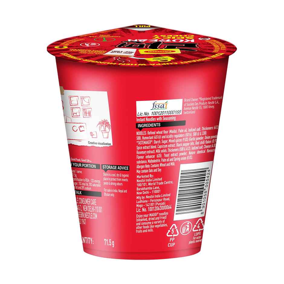 Maggi Korean Spicy Cheesy Cuppa Noodles