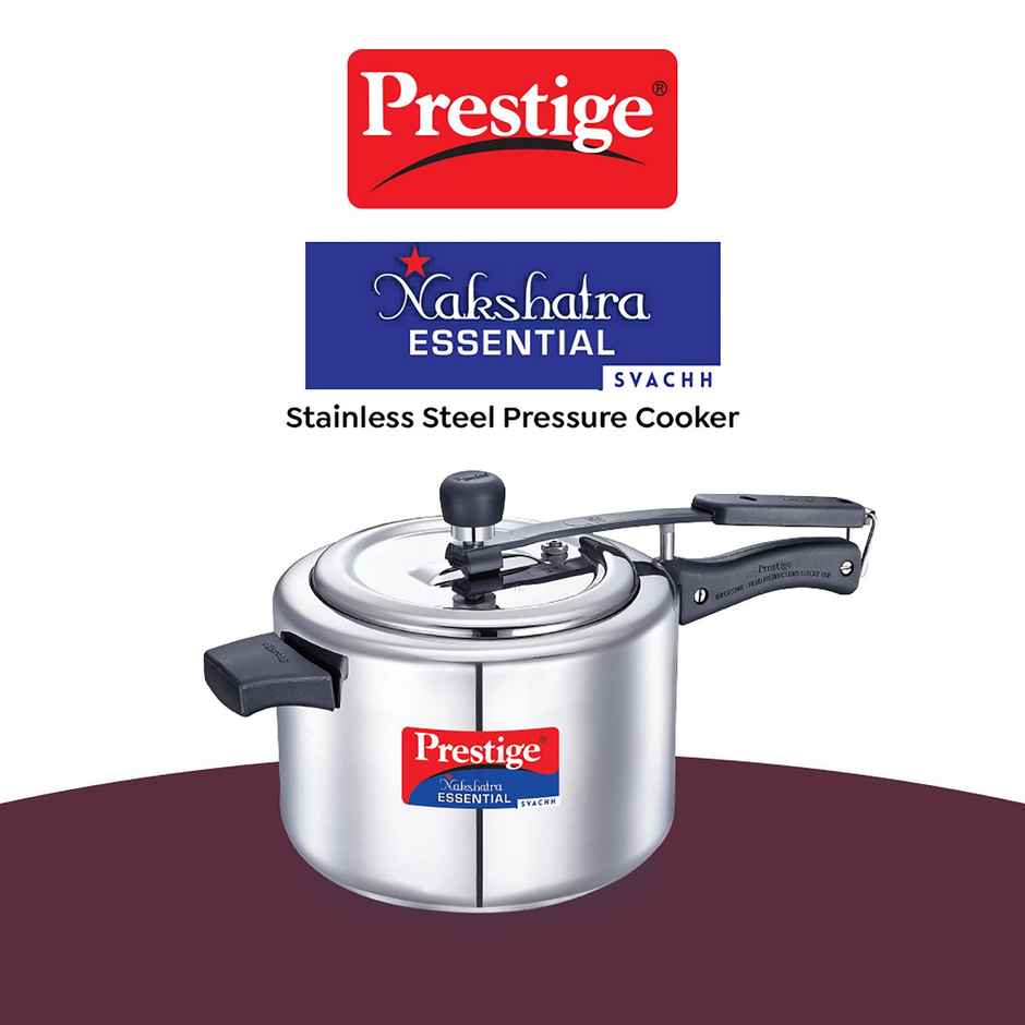 Prestige Nakshatra Essential Svachh Stainless Steel Pressure Cooker 5.0 L