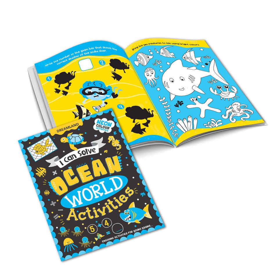 I Can Solve Activities Book for kids Set of 4 - With Colouring Pages, Mazes, Dot-to-Dots|Kids Book