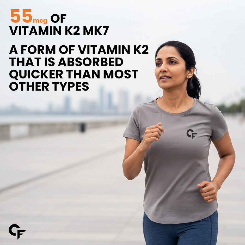 Carbamide Forte Vitamin D Tablets | Vitamin D3 K2 Supplement to support Bone & Heart Health 120 tab