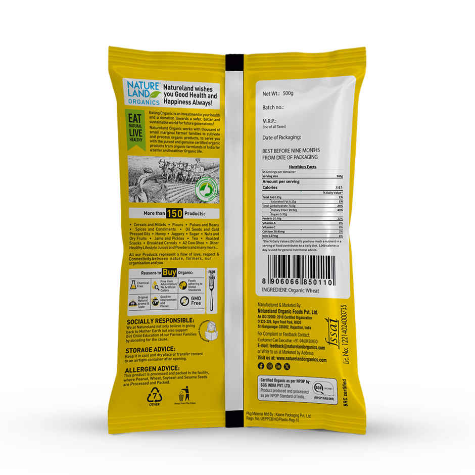 Natureland Organics Wheat Dalia