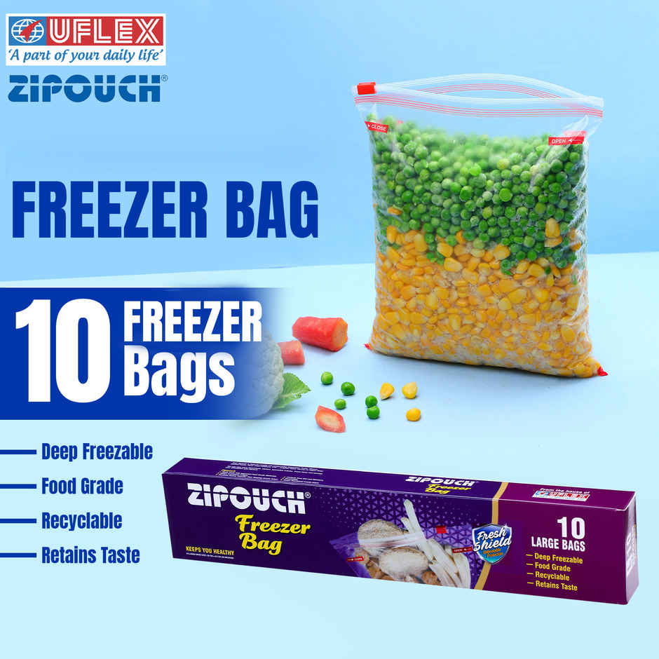 ZIPOUCH Freezer Bag Medium | 25 x 23 cm | Practical & Handy