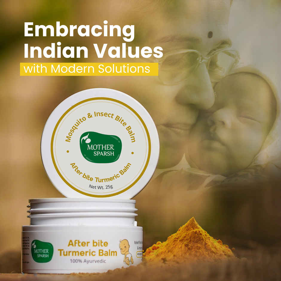 Mother Sparsh After Bite Turmeric Balm For Rashes And Mosquito Bites