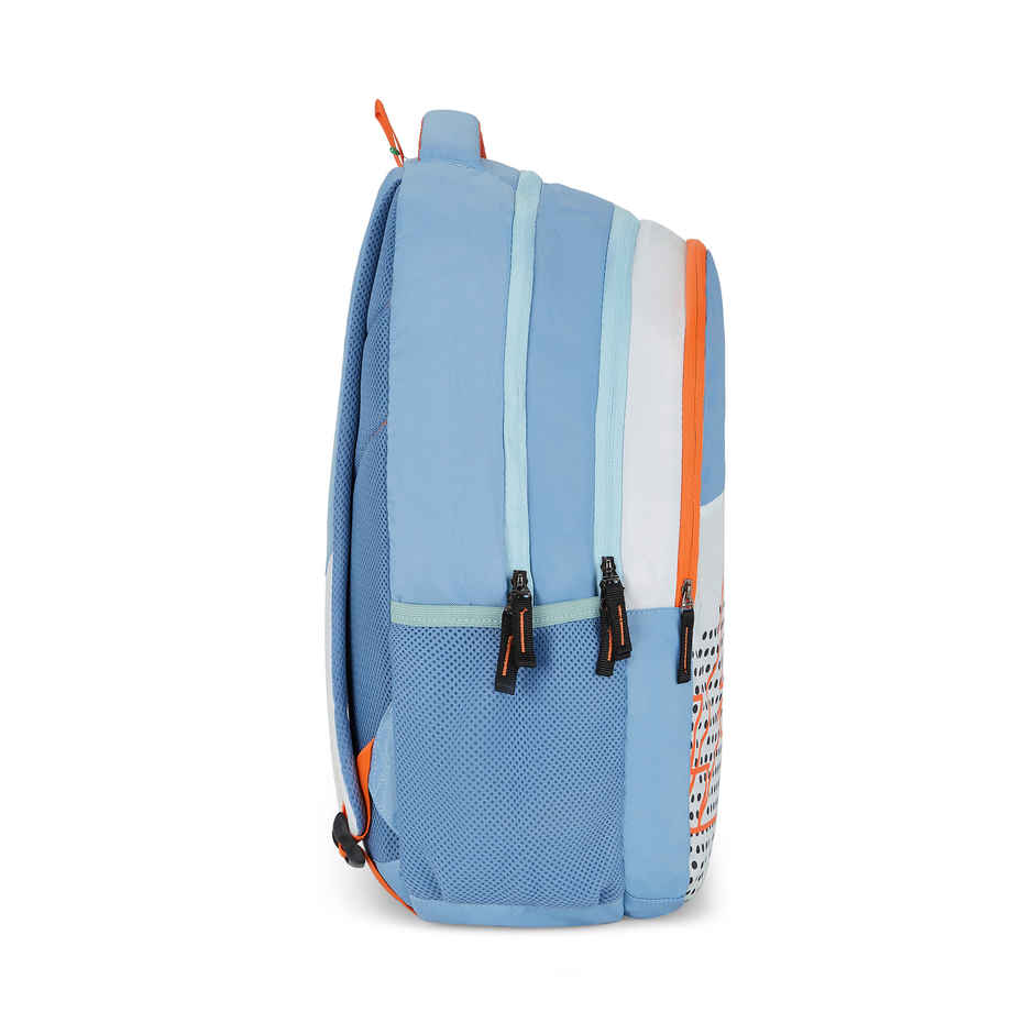Nasher Miles Pulse Backpack- Unisex- 3 Compartment Bag- White- 45L