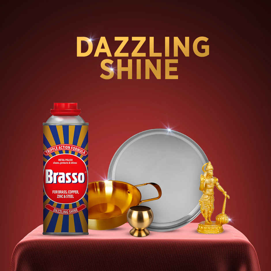 Brasso Metal Polish for Brass, Copper, Zinc & Steel