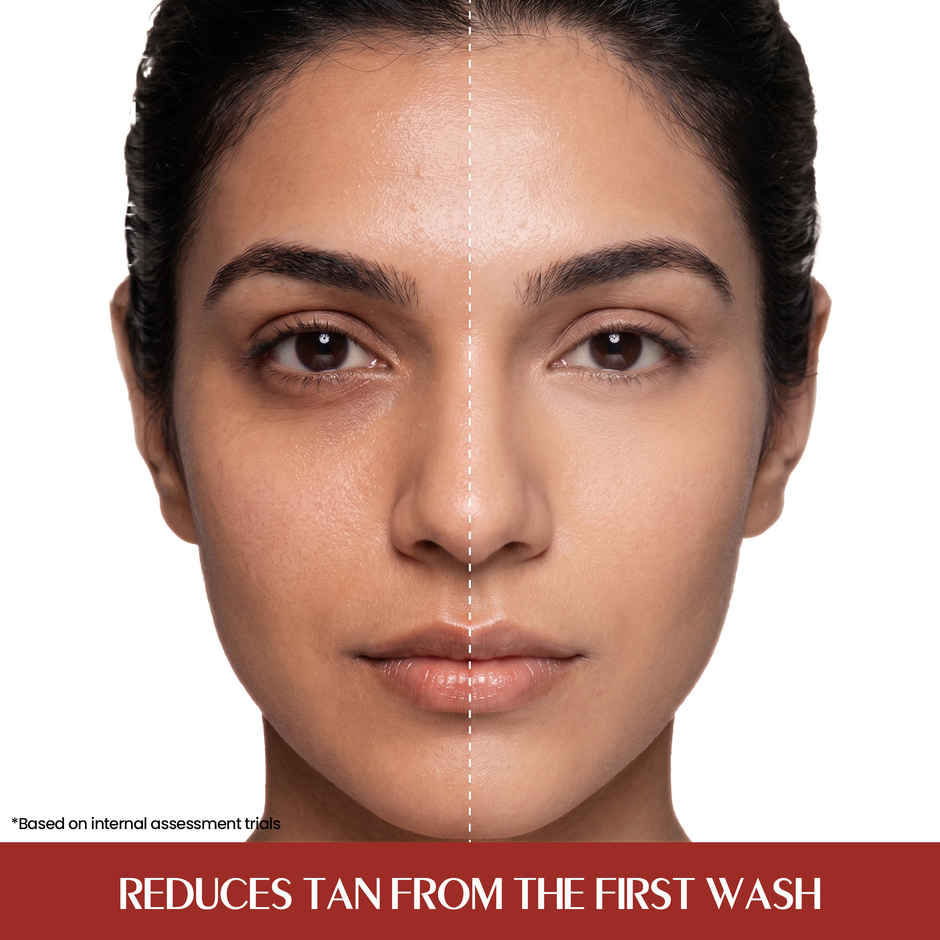 Indian Secrets De-Tan Glow Face Wash for Brightening Skin | Tan Removal | Kojic Acid, Saffron