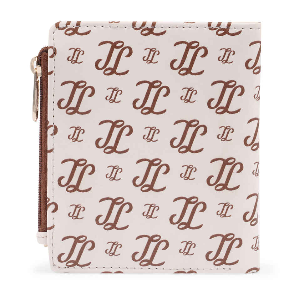 Lavie Women's Chic Monogram LL Print Small Bifold Wallet | Off White
