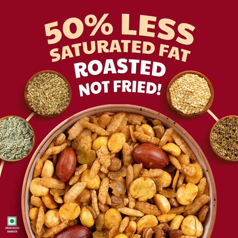 Right Shift High Protein Roasted Mix | Navrattan | No Palm Oil | 20g Protein | Not Fried | 8g Fibre