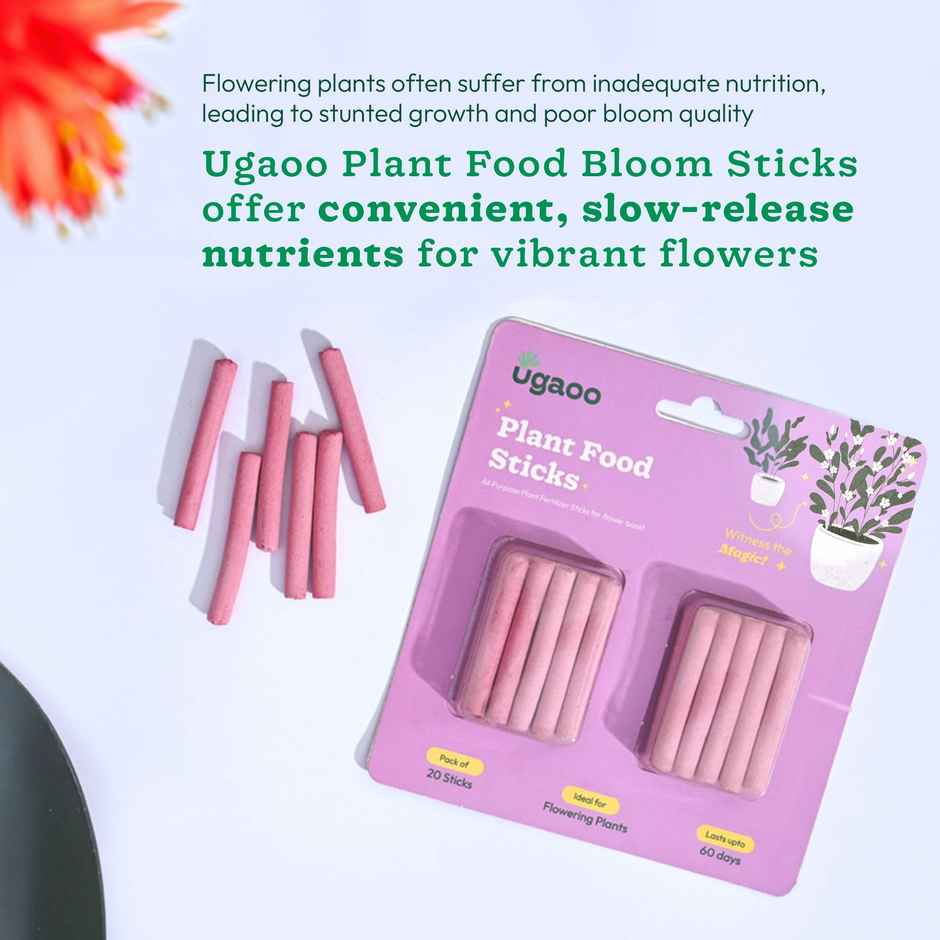 Ugaoo Plant Food Fertilizer Bloom Sticks for Flowering Plants