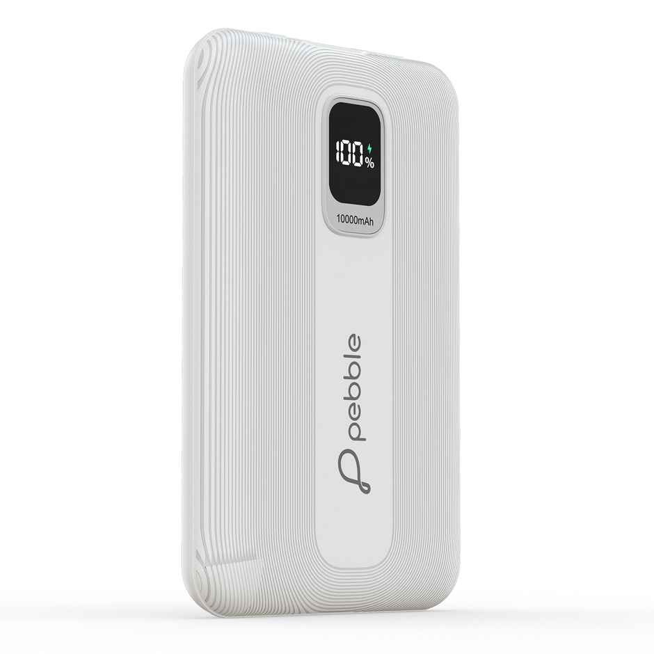 Pebble Rapid Air 10000mAh Power Bank | 22W Fast Charging | Compact Design | Digital Display