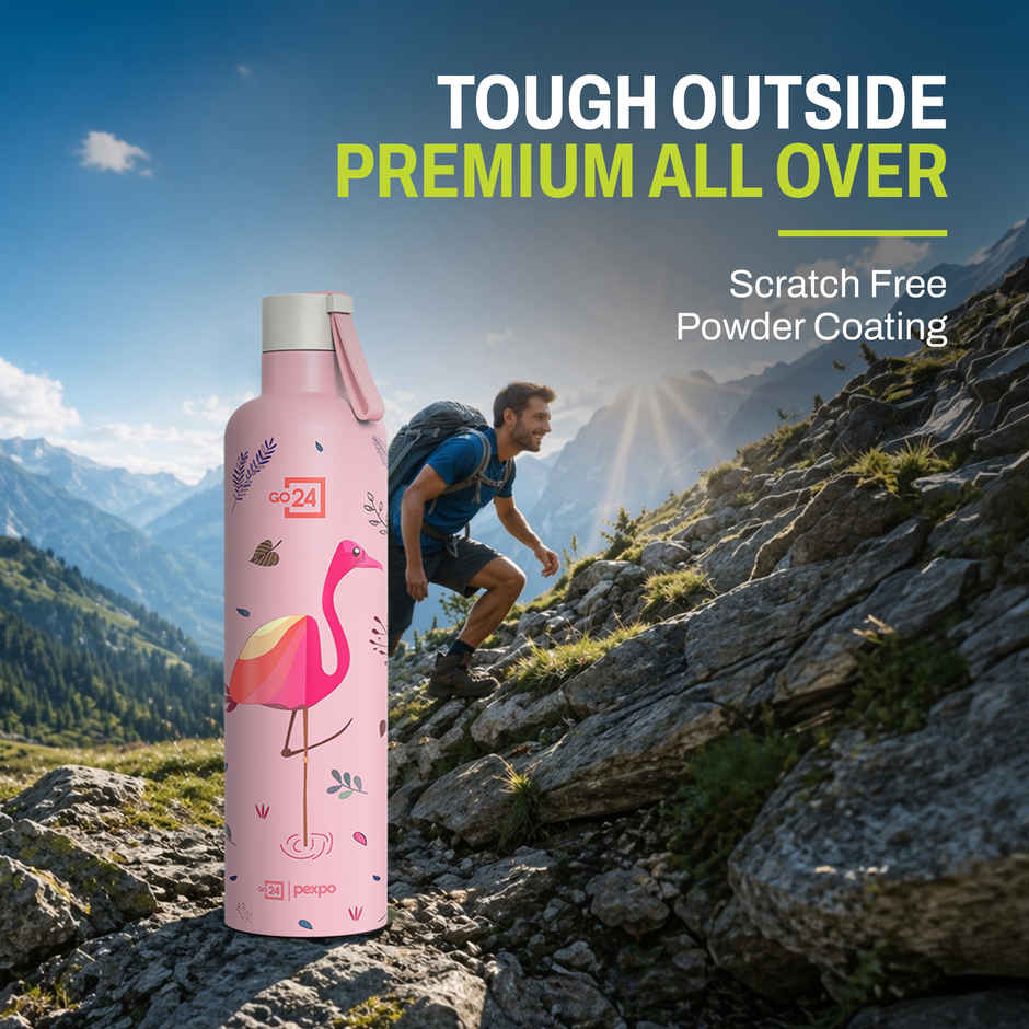 Go24 Oslo Stainless Steel Hot & Cold Water Bottle | Leakproof | 3-Layer Insulation