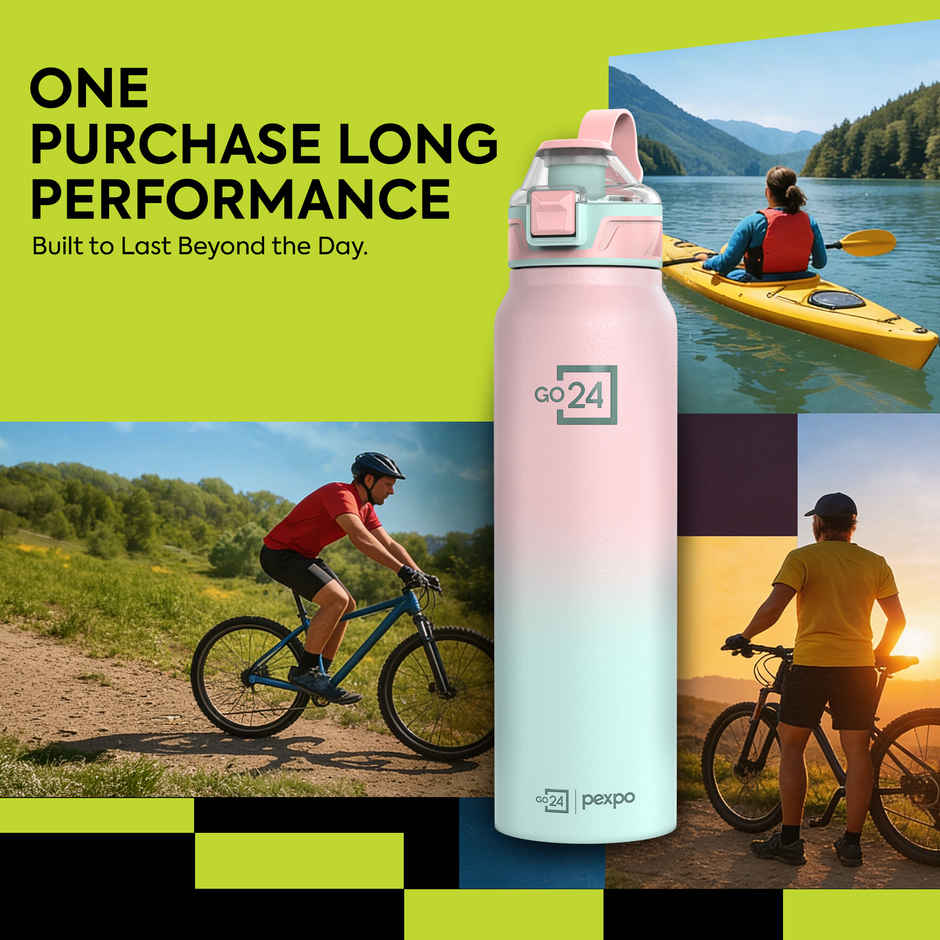 Go24 | Pexpo Amaze Hot & Cold Stainless Steel Water Bottle Vacuum Insulated | 940 ml