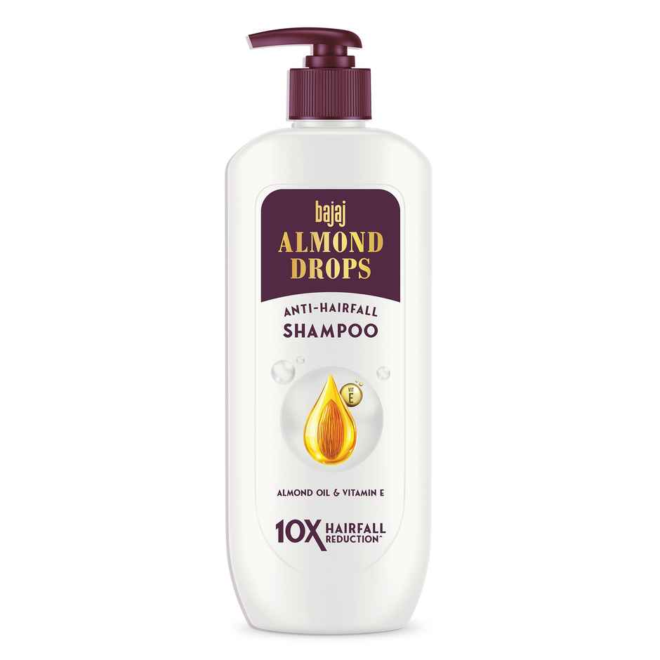 Bajaj Almond Drops Anti Hairfall Shampoo with Almond Oil & Vitamin E for Men and Women