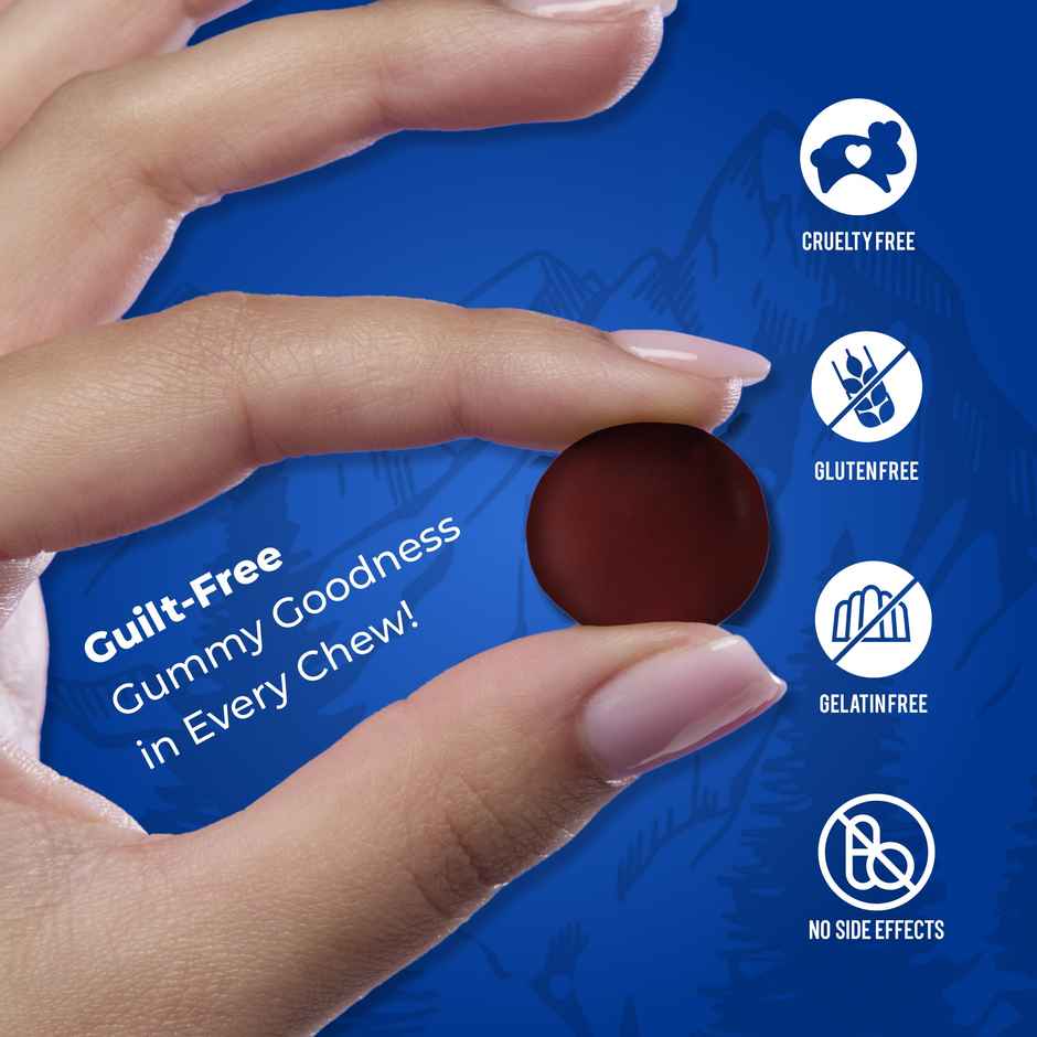 Nutriburst Shilajit Resin Gummies MixedBerry Flavor