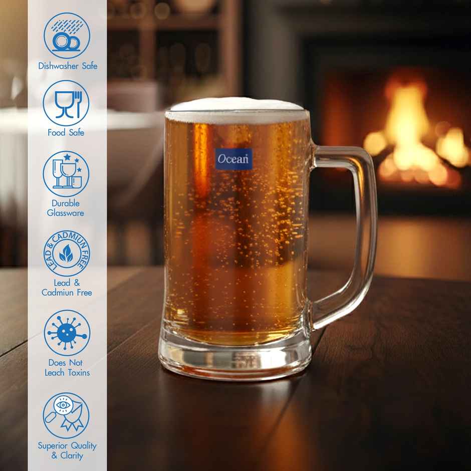 Ocean Munich Beer Mug | 355 ml | 2 pcs | Barware Essential