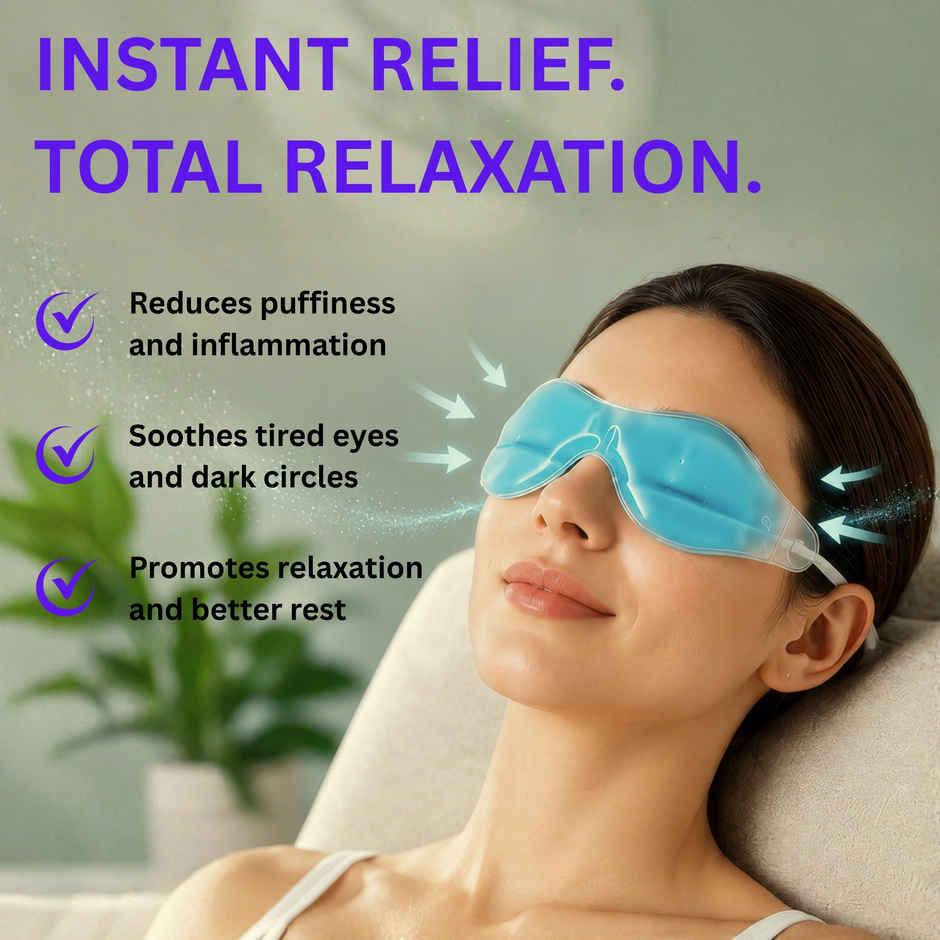 Midazzle Soothing Eye Mask Gel for Dark Circles, Puffy Eyes | MIOF3406