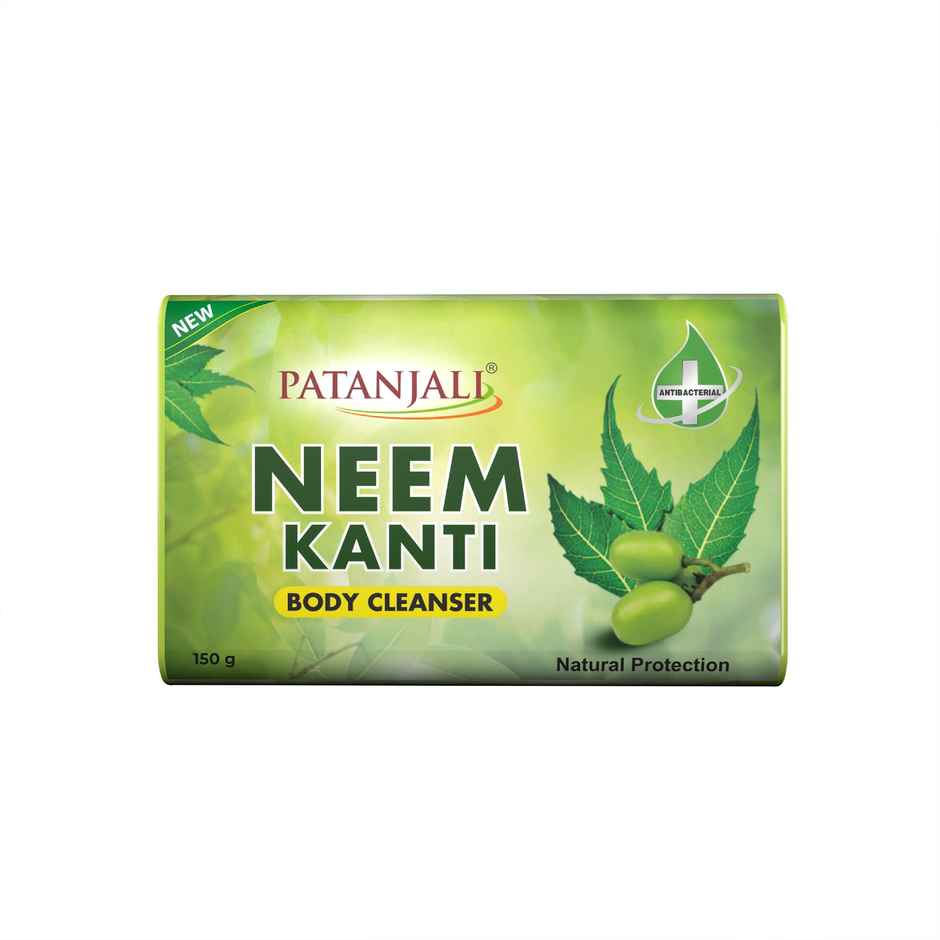 Patanjali Neem Kanti Herbal Body Cleanser Soap- Neem Oil, Deep Cleansing