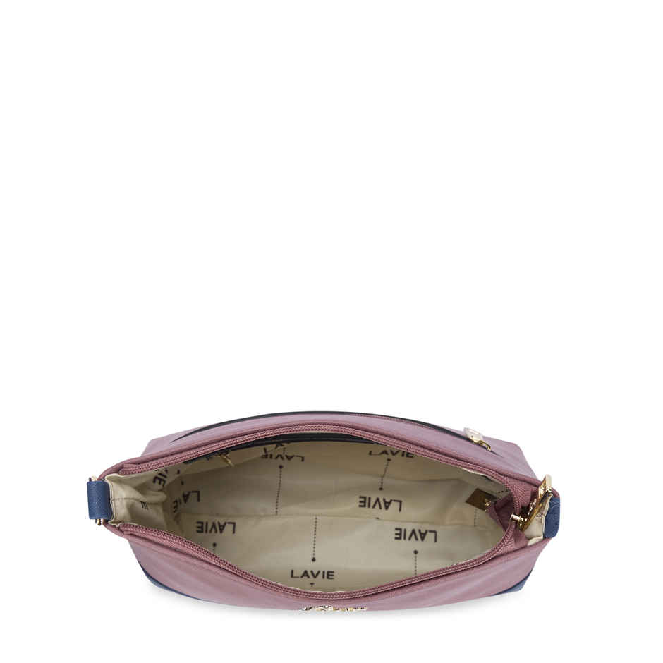 Lavie Women's Taya Cross Body Sling Bag | Ladies Purse Handbag | Dark Pink