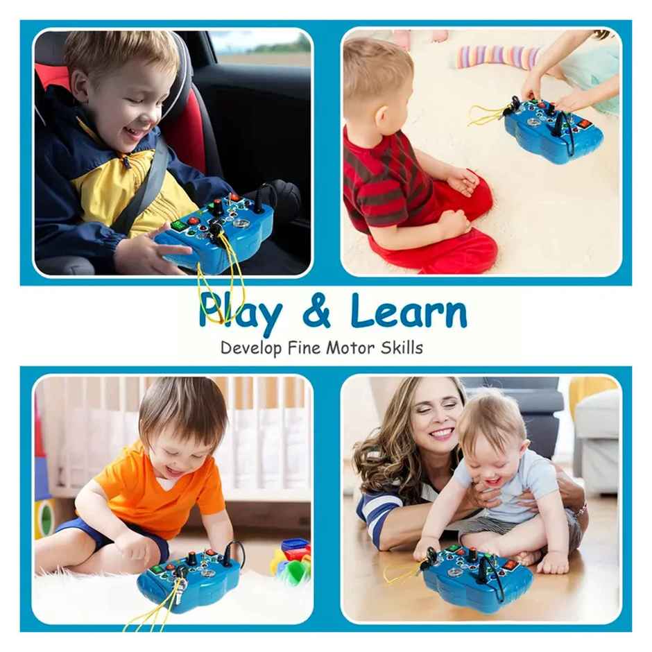 Kidology Busy Board Activity Toy For Toddlers | Blue