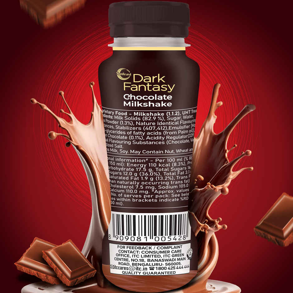 Sunfeast Dark Fantasy Chocolate Milkshake With Belgian Chocolate
