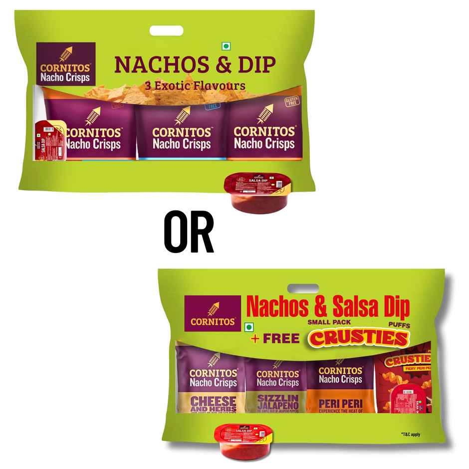 Cornitos Exotic Flavor Nachos And Salsa Combo