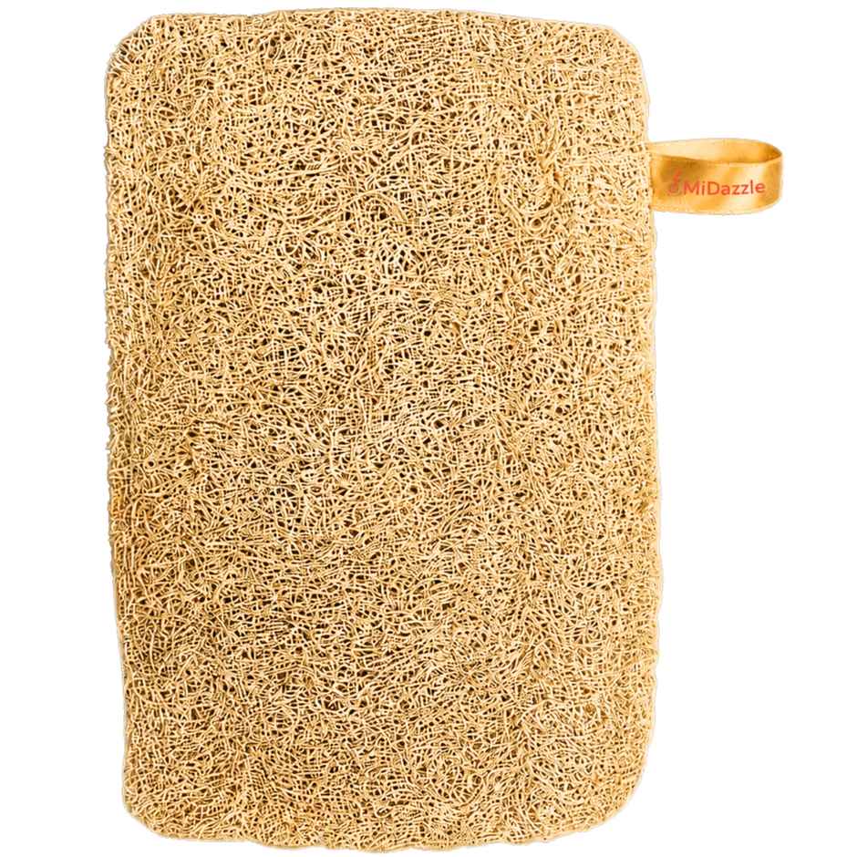 Midazzle 100% Natural Body Scrubber Organic Loofah for Bathing | Square | MIOL6105