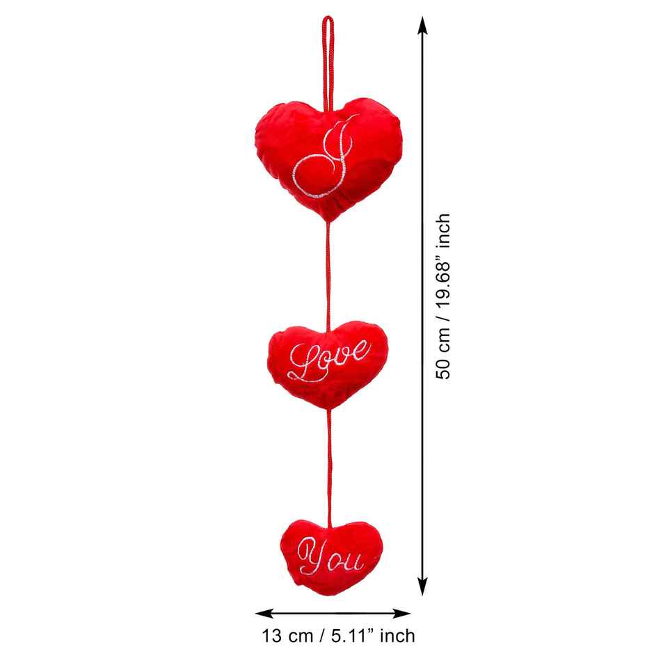 I Love You Red Heart Hanging Home Decor | eCraftIndia