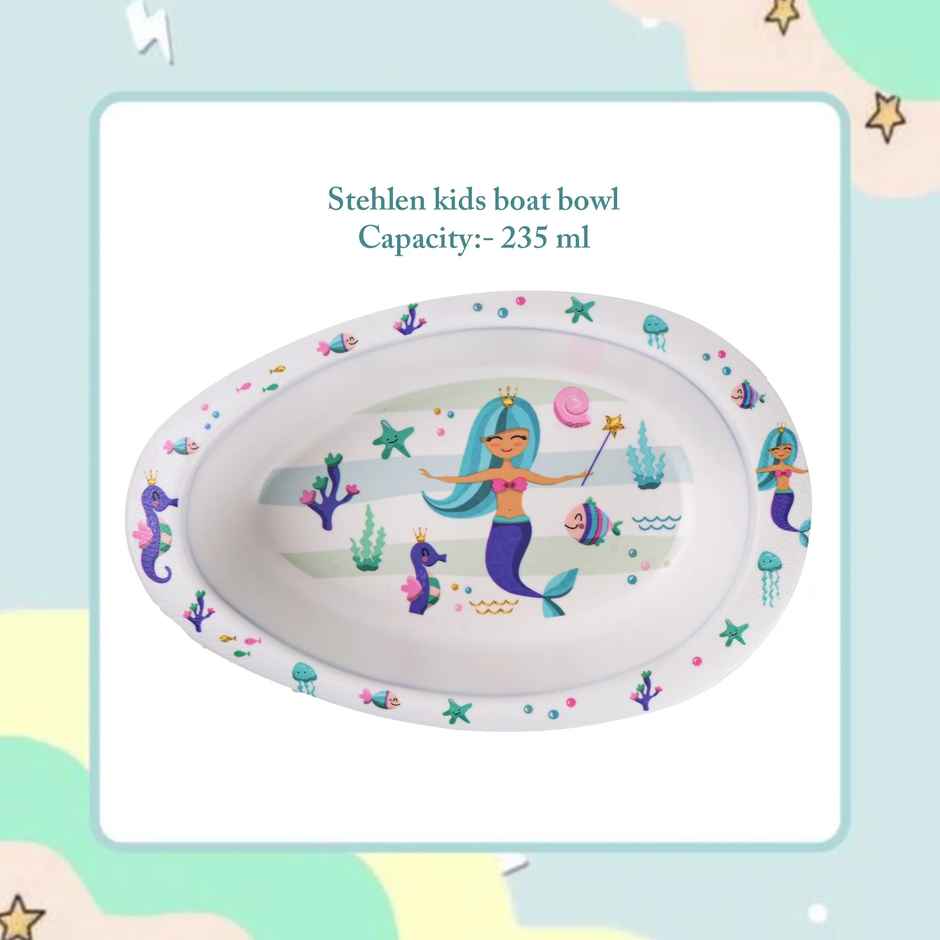 Stehlen Melamine Kids Boat Bowl -Lillte Mermaid