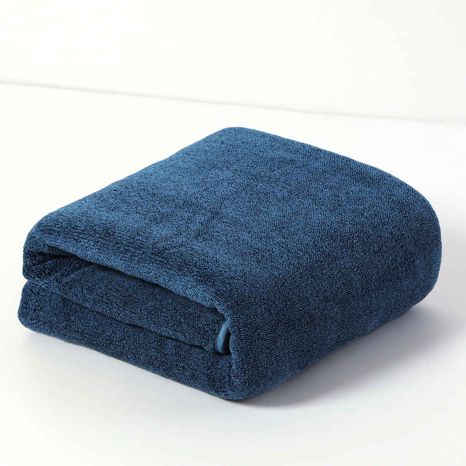 Story@Home Microfiber Towels | Solid Bath Towel | 400 GSM | XL | Blue