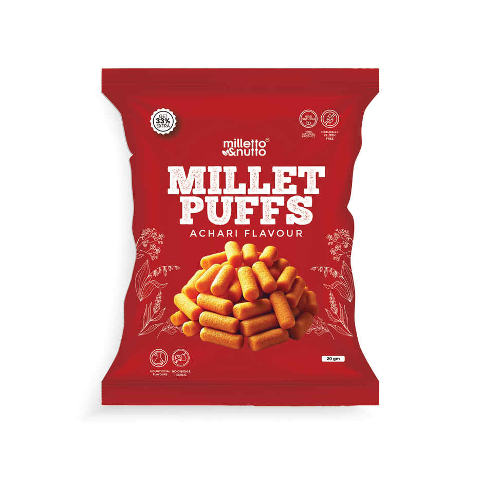 Milleto & Nutto Achari Millet Puff