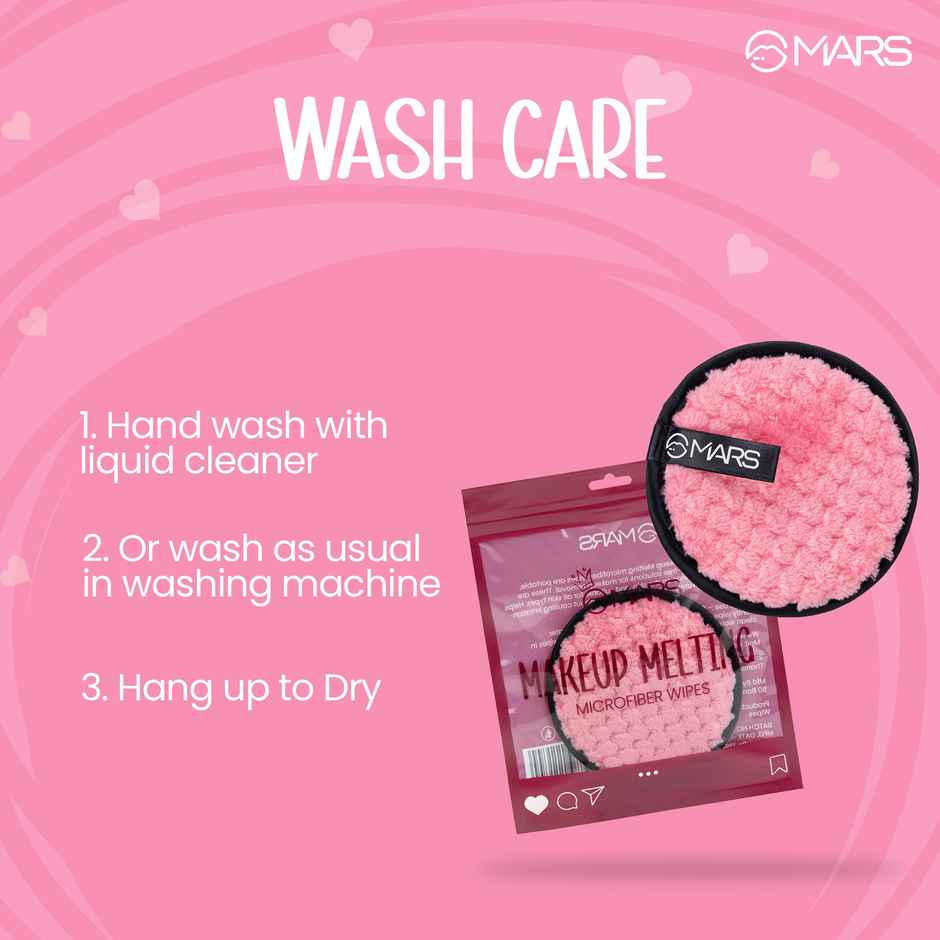 MARS Cosmetics Makeup Melting Microfiber Wipes | Pack Of 1