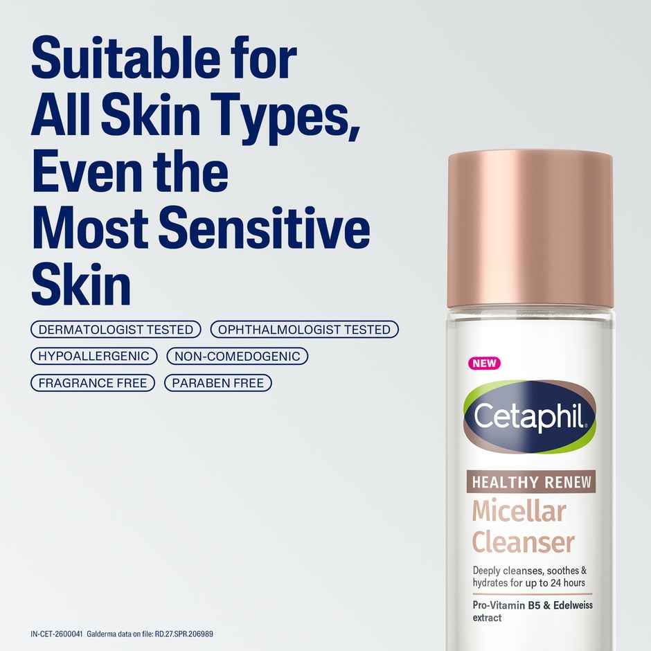 Cetaphil Healthy Renew Anti-Ageing Micellar Cleanser Removes Makeup & Impurities