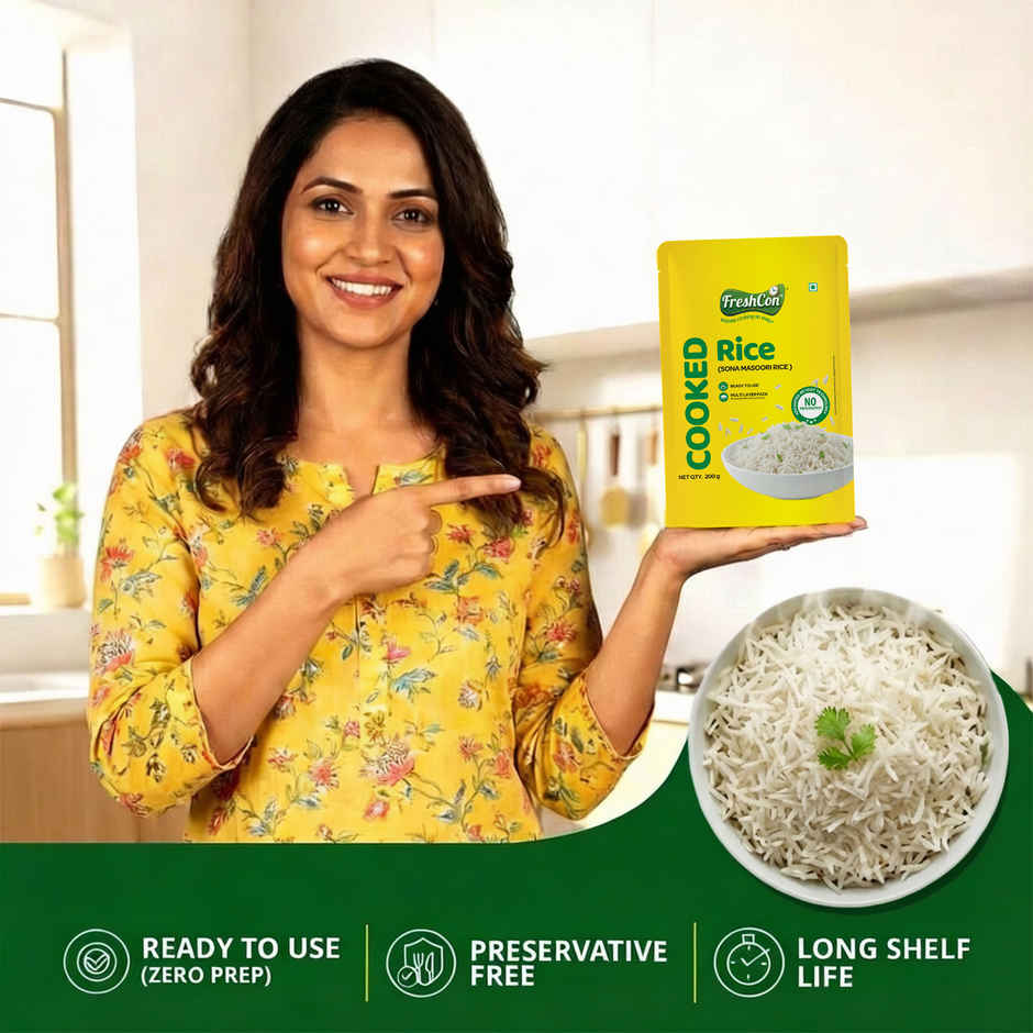 Freshcon Cooked Sona Masoori Rice Combo