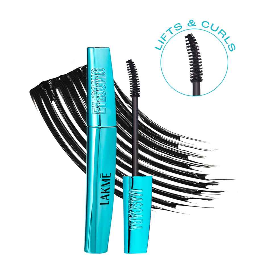 Lakme 9 to 5 Eyeconic Curling Mascara | Smudgeproof | Waterproof | Lasts upto 24 Hrs | Black