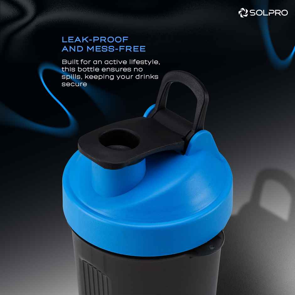 Solpro Blaze Shaker Bottle | Gym Shaker | Bpa Free | 800 ml | Blue