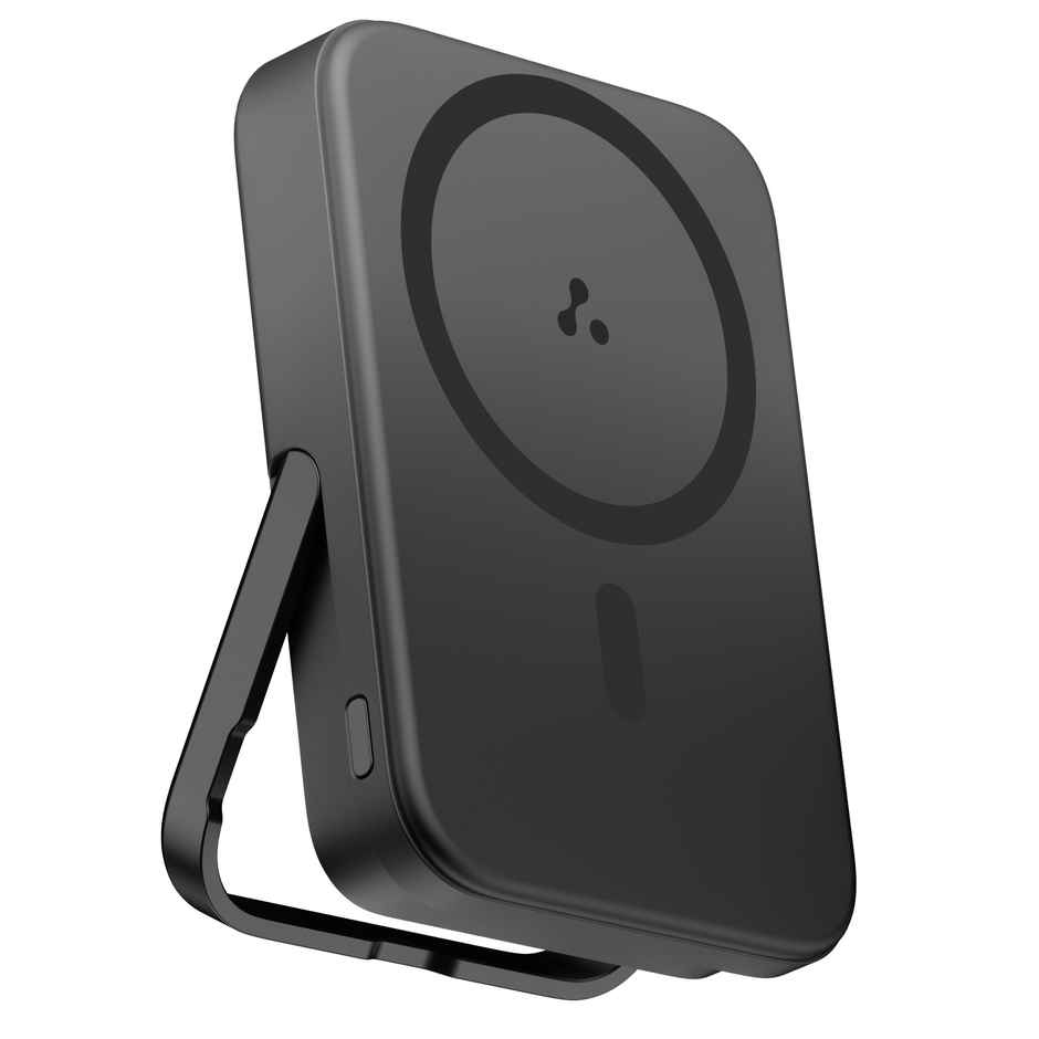 Ambrane MagSafe Wireless 10000mAh Fast Charging Powerbank with Mobile Stand | Black