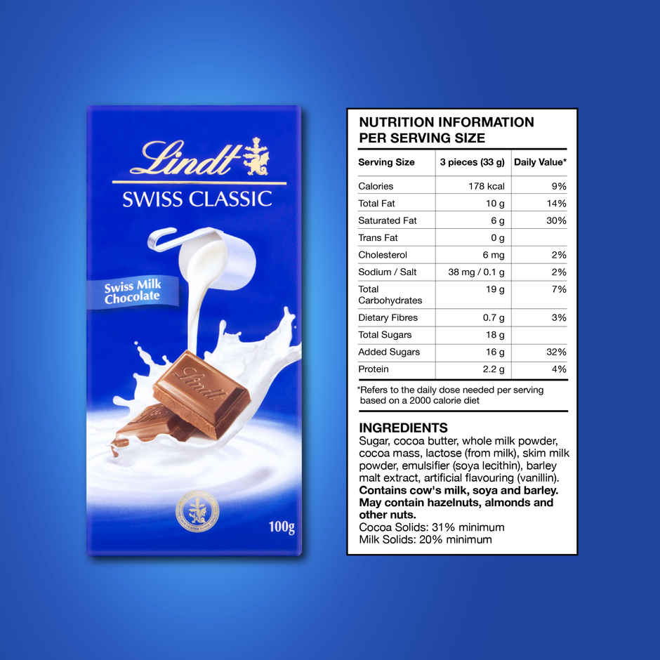 Lindt Swiss Classic Milk Chocolate