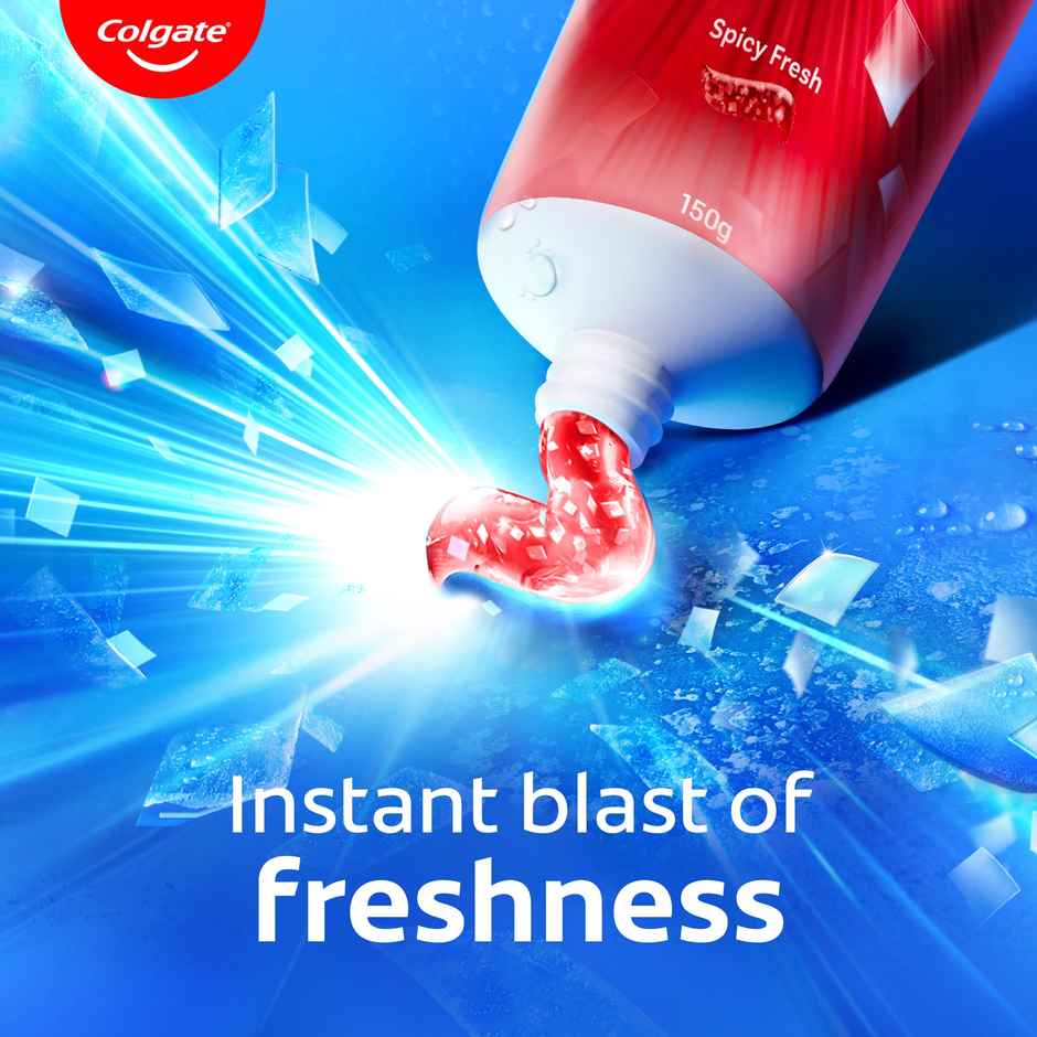Colgate MaxFresh Toothpaste, Red Gel Paste with Menthol for Super Fresh Breath (Spicy Fresh)