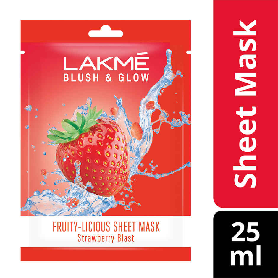 Lakme Blush & Glow Strawberry Sheet Mask
