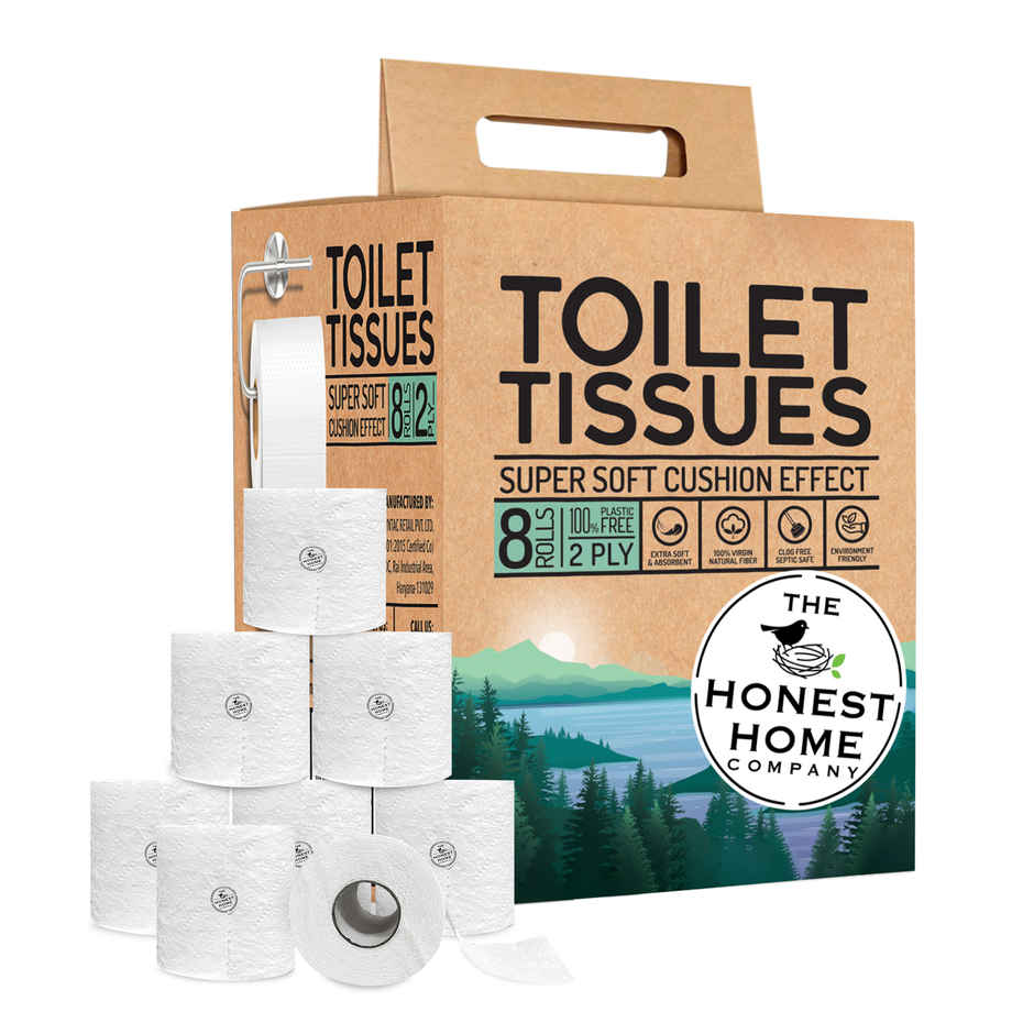 The Honest Home Company Toilet Roll (2 Ply) - Pack of 8