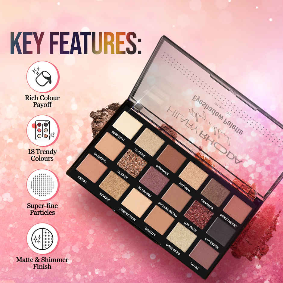 Hilary Rhoda Play N Blend Eyeshadow Palette | Matte & Shimmer Finish | Day Dreamer - Shade 01