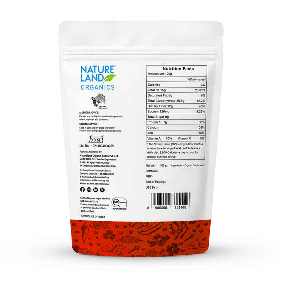 Natureland Organics Cumin Whole