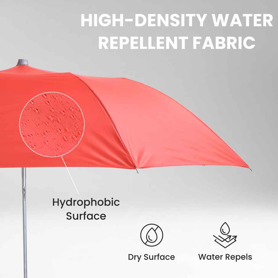 Cello Varsha 21 Inch 2 Fold Mix Mono Silver Umbrella | Orange